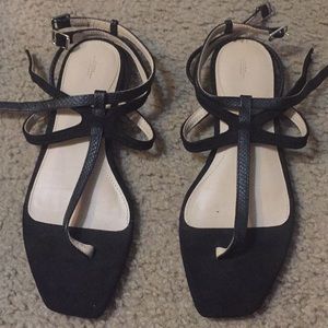 Zara Trafaluc snake skin sandal